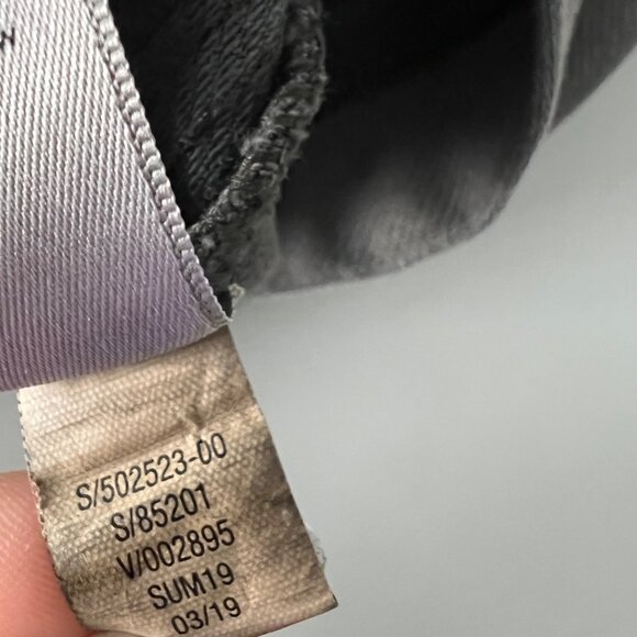 Athleta Skirt Size 4 Gray Elastic Waist Mini Skirt Zipper Pockets Cotton Spandex - Picture 5 of 7